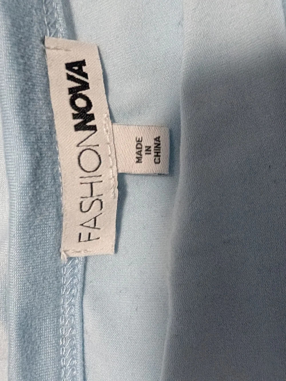 Fashion Nova Naughtyish Glitter PJ Sleep Shirt - Light Blue 1X (EUC)